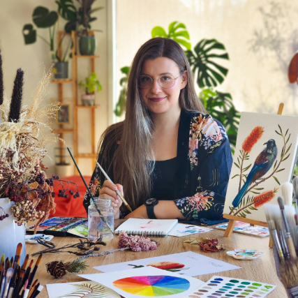 Te Wāhi Toi - Kasia Hebda Studio | Illustrator | Graphic Designer | Art Conservator